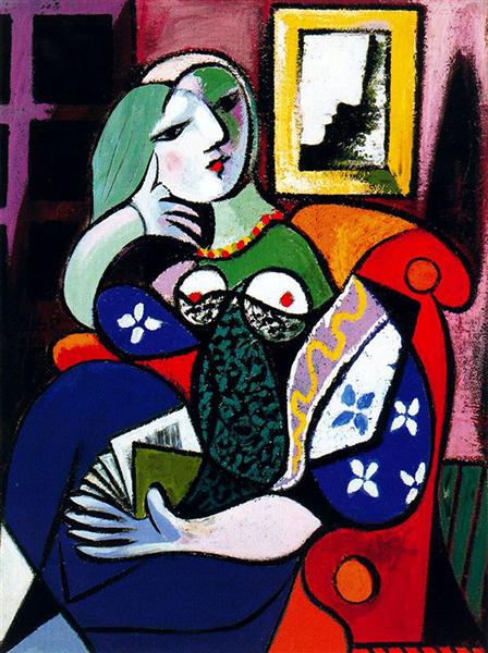 Pablo Picasso Classical Oil Paintings Woman With Book